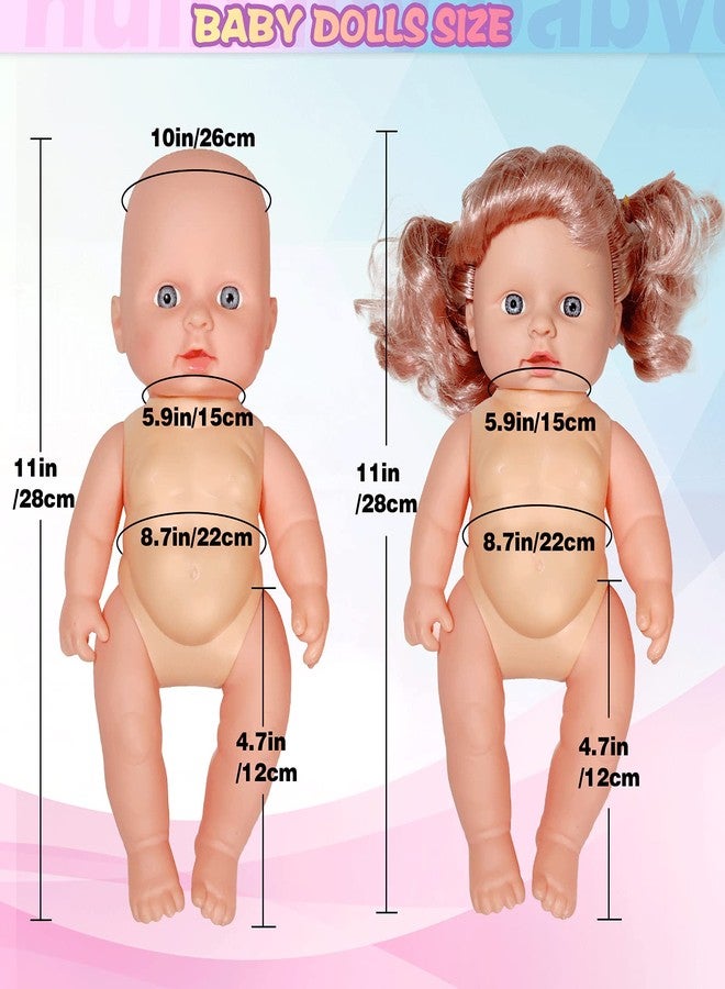 ARTST Doll-Clothes-Accessories 7 Set Baby-Doll-Clothes Suitable for 8-10-Inch-Dolls Included Tablewar and Hangers - Image 3